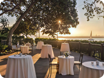 Waterfront restaurant and marina